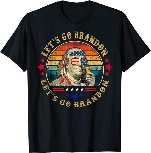 Vintage Let's Go Brandon Ben Drankin Classic T-Shirt