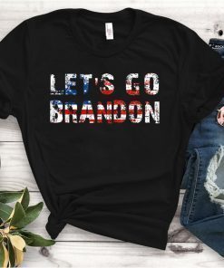 Vintage Let's Go Brandon Chant, Impeach Joe Biden Us Flag Gift Shirt