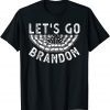 Vintage Let's Go Brandon Chant Us Flag Unisex Shirt