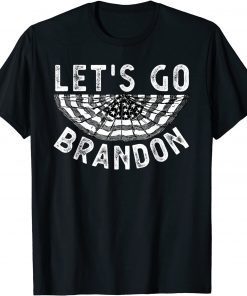 Vintage Let's Go Brandon Chant Us Flag Unisex Shirt