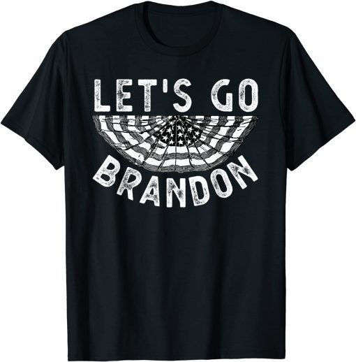 Vintage Let's Go Brandon Chant Us Flag Unisex Shirt