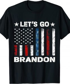 Vintage Let's Go Brandon FJB US Flag 2021 Shirt