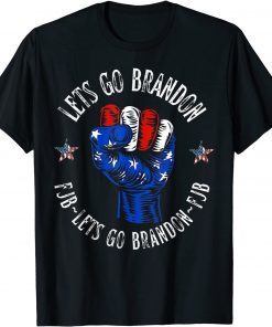 Vintage Let's Go Brandon FJB Usa Flag Unisex Shirt