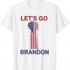 Vintage Let's Go Brandon Lets Go Brandon US Flag Gift Shirt