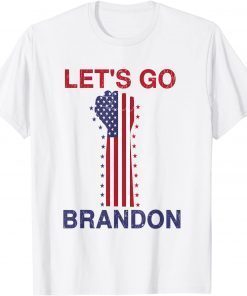 Vintage Let's Go Brandon Lets Go Brandon US Flag Gift Shirt