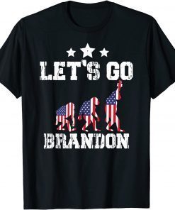 Vintage Let's Go Brandon US Flag Unisex Shirt