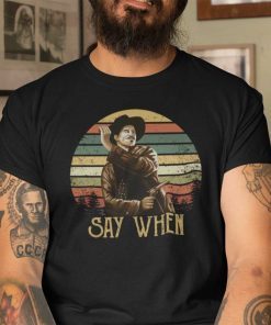 Vintage Say When Doc Holliday Classic T-Shirt