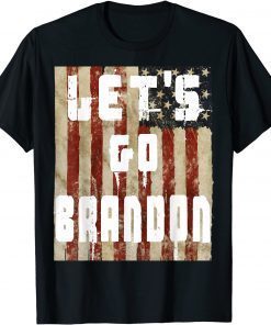 Vintage US Flag Let's Go Brandon 2021 Shirt