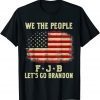 Vintage We The People Let’s Go Brandon American Flag T-Shirt