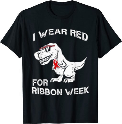 We Wear Red Fo Red ribbon week Awareness Costume Limited Shirt