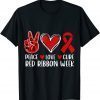 We Wear red For Red Ribbon Week Gift T-Shirt