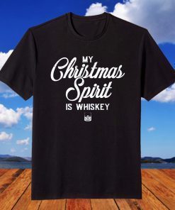 Whiskey Christmas Spirit Drinking Matching Family Funny T-Shirt