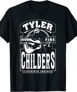 White and Black Tyler Childers Classic Feathered Indians Unisex Shirt