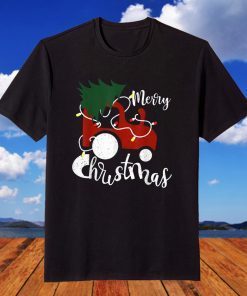 Xmas Farmer Tractor Merry Christmas T-Shirt