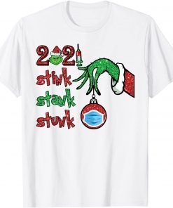 2021 Stink Stank Stunk Christmas Pajama Elf Matching Group Gift Shirt