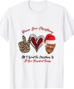 All I Want For Christmas Is A New President TRUMP Santa Hat Gift T-Shirt