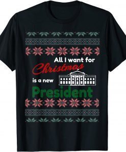 All I Want For Christmas Is A New President Vintage Sweater Classic T-Shirt