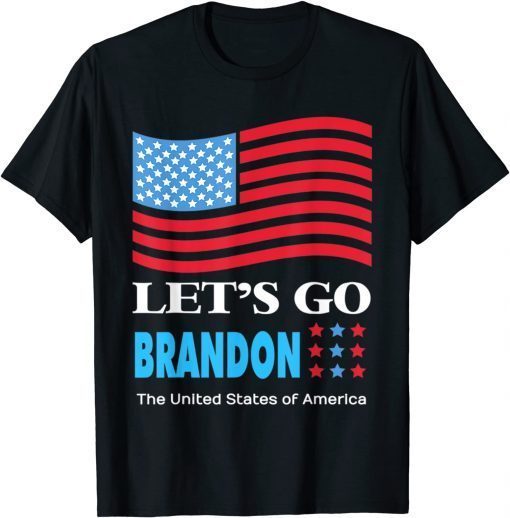 All I Want For Christmas Is This Let's Go Braden Brandon Usa Flag Gift Shirt