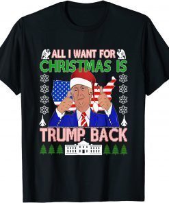 All I Want For Christmas Is Trump Back Ugly Xmas Classic T-Shirt