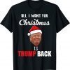 All I Want for Christmas Is Donald Trump Back and New President Us 2021 Shirt