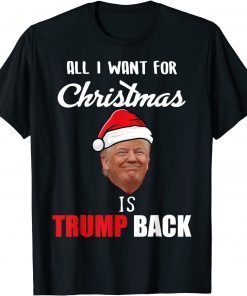 All I Want for Christmas Is Donald Trump Back and New President Us 2021 Shirt