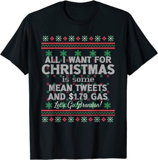 All I want for Christmas Biden Trump Anti-Liberal T-Shirt