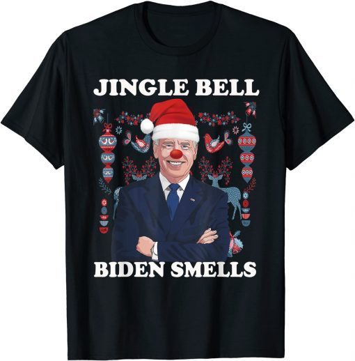 Anti Biden Jingle Bells Biden Smells Ugly Christmas Sweater Unisex Shirt