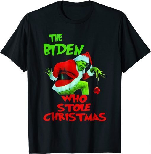 Anti-Biden The Biden Who Stole The Election Christmas Classic T-Shirt