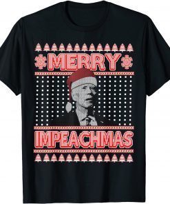 Anti Biden Ugly Christmas Sweater Merry Impeachmas Classic Shirt