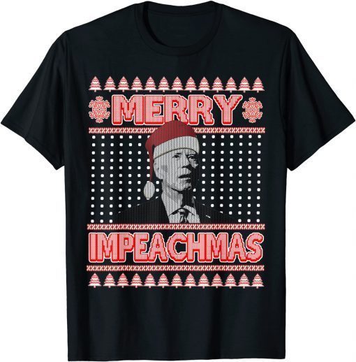 Anti Biden Ugly Christmas Sweater Merry Impeachmas Classic Shirt