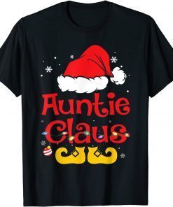 Auntie Claus Christmas Pajama Family Matching Xmas Classic Shirt