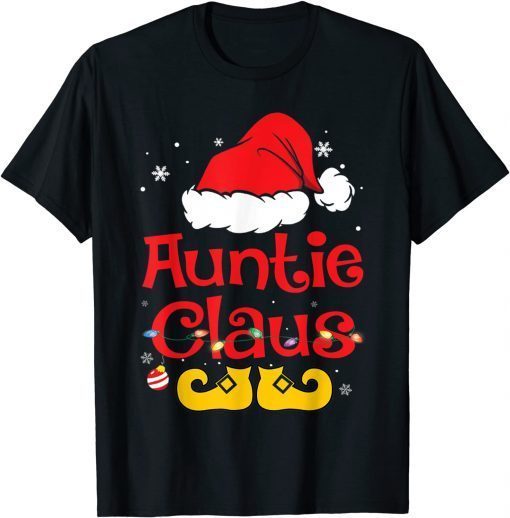 Auntie Claus Christmas Pajama Family Matching Xmas Classic Shirt