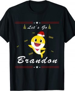 Baby Shark Let's Go Brandon Christmas Gift Shirt