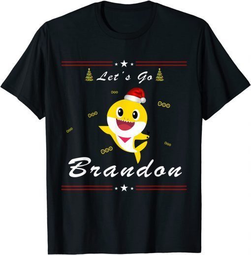 Baby Shark Let's Go Brandon Christmas Gift Shirt