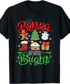 Baking Spirit Bright Donut Christmas Tree Xmas Cookie Unisex Shirt