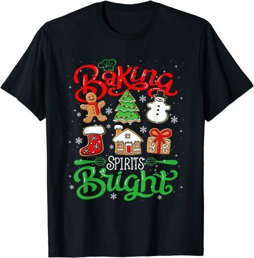 Baking Spirit Bright Donut Christmas Tree Xmas Cookie Unisex Shirt