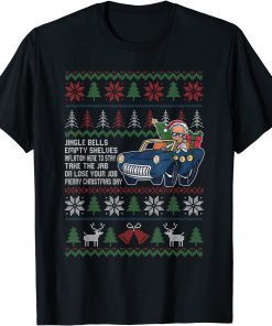 Bare Shelves Anti Joe Biden Ugly Christmas Sweater Classic Shirt