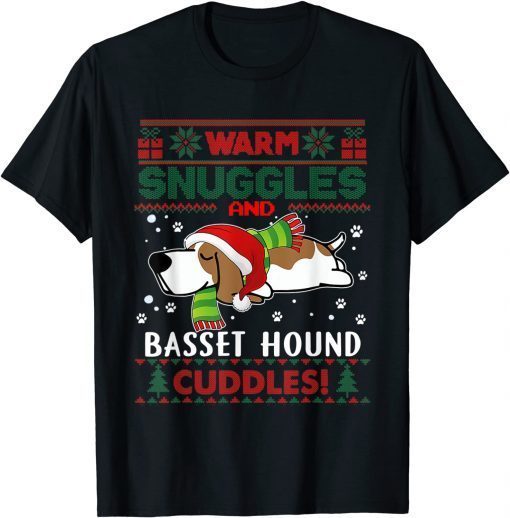 Basset Hound Christmas Pajama Ugly Christmas Sweater Classic Shirt