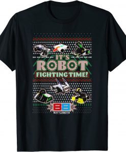 BattleBots Christmas It's Robot Fighting Time Ugly Sweater Unisex Shirt