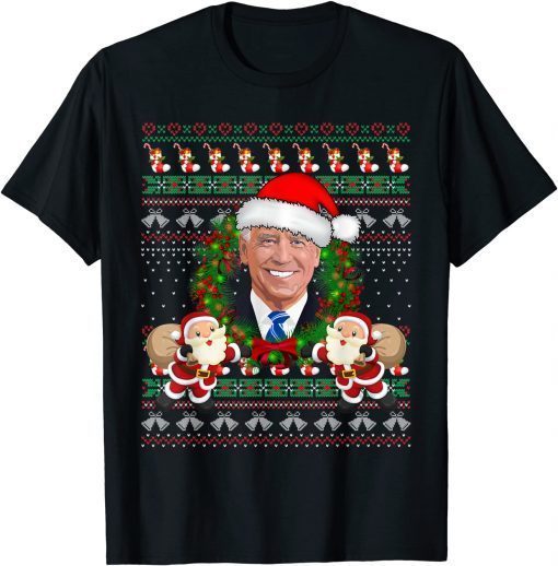 Biden 2021 Ugly Christmas Sweater Joe Biden Santa Unisex Shirt