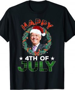 Biden Christmas Happy Fourth Of July T-Shirt