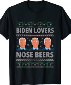 Biden Loves Nose Beers Ugly Sweater Christmas Limited Shirt