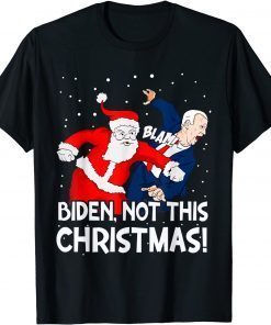 BidenSanta Anti President Joe Biden Joke Humor Funny Christmas T-Shirt