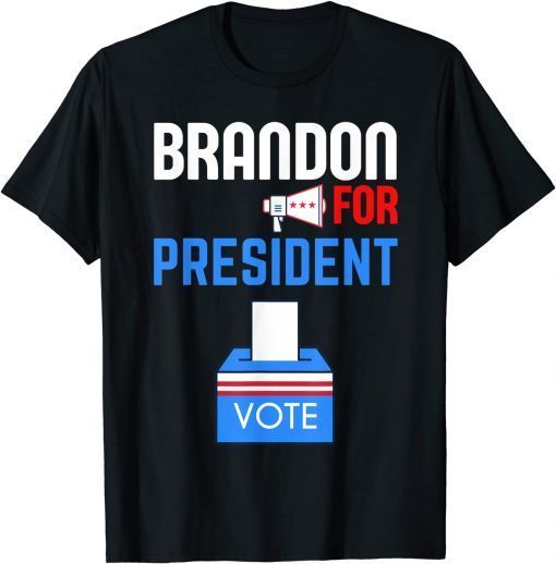 Brandon For President Let's Go Brandon US Colors Vote T-Shirt