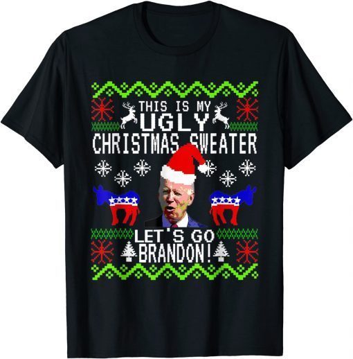 Brandon Ugly Christmas Anti Biden Pro America T-Shirt