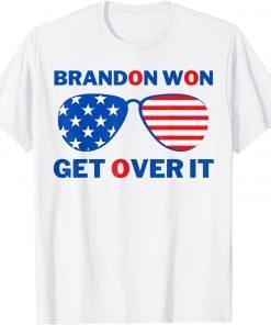 Brandon Won Get Over It Thank You Brandon Pro Joe Biden 2021 Shirt