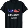 Brandon Won Pro Biden Political T-Shirt