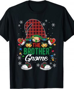 Brother Gnome Buffalo Plaid Matching Family Christmas T-ShirtBrother Gnome Buffalo Plaid Matching Family Christmas T-Shirt