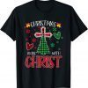 Buffalo Plaid Christian Jesus Christmas Begins With Christ Classic Shirt