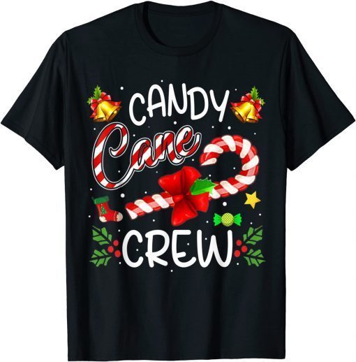 Candy Cane Crew Christmas Candy Lover Xmas Gift Shirt